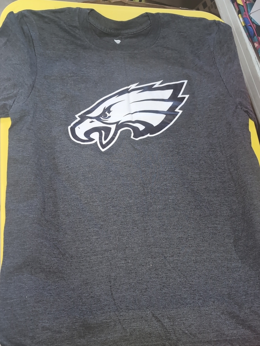 Fanatics Charcoal Gray Short-Sleeve Tee with White Eagle Logo